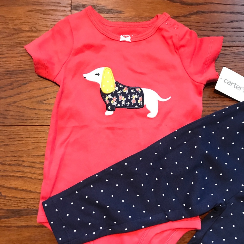 girls toddler pants shirt outfit Carter’s 12 months